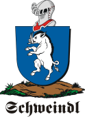 German shield on a mount for Schweindl