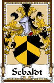 German Coat of Arms Wappen Bookplate  for Sebaldt