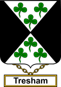 English Coat of Arms Shield Badge for Tresham