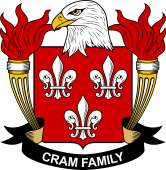 Coat of arms used by the Cram family in the United States of America