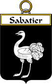 French Coat of Arms Badge for Sabatier