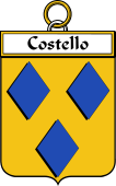 Irish Badge for Costello or McCostello