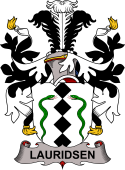 Coat of arms used by the Danish family Lauridsen