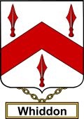 English Coat of Arms Shield Badge for Whiddon