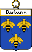 French Coat of Arms Badge for Barbarin