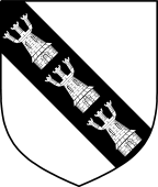 Irish Family Shield for Ashborne or Ushborne