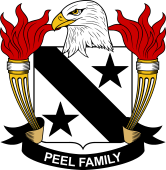 Coat of arms used by the Peel family in the United States of America