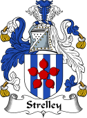 English Coat of Arms for the family Strelley