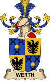 Republic of Austria Coat of Arms for Werth