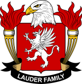 Coat of arms used by the Lauder family in the United States of America