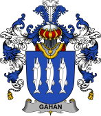 Irish Family Coat of Arms (v.25b) Gahan or McGahan