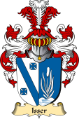 v.23 Coat of Family Arms from Germany for Isser