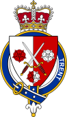 Families of Britain Coat of Arms Badge for: Trent (England)