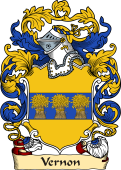 English or Welsh Family Coat of Arms (v.23) for Vernon