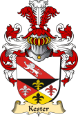 v.23 Coat of Family Arms from Germany for Kester
