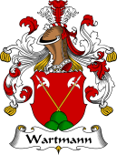 German Wappen Coat of Arms for Wartmann