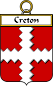 French Coat of Arms Badge for Creton