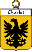 French Coat of Arms Badge for Charlet