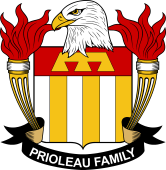 Coat of arms used by the Prioleau family in the United States of America