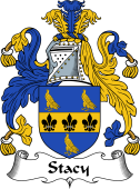 English Coat of Arms for the family Stacy (e)