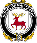 Irish Coat of Arms Badge for the MACCARTHY family