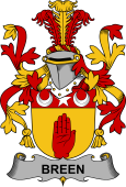 Irish Coat of Arms for Breen or O'Breen