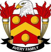 Coat of arms used by the Avery family in the United States of America