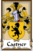German Coat of Arms Wappen Bookplate  for Castner