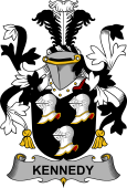 Irish Coat of Arms for Kennedy or O'Kennedy