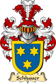 v.23 Coat of Family Arms from Germany for Schlusser