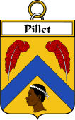 French Coat of Arms Badge for Pillet