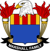 Coat of arms used by the Marshall family in the United States of America