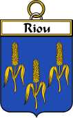 French Coat of Arms Badge for Riou