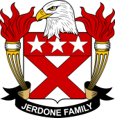 Coat of arms used by the Jerdone family in the United States of America