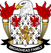 Coat of arms used by the Broadhead family in the United States of America
