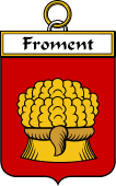 French Coat of Arms Badge for Froment