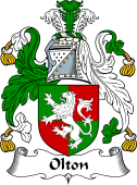 English Coat of Arms for the family Olton or Owlton
