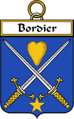 French Coat of Arms Badge for Bordier