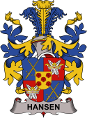 Norwegian Coat of Arms for Hansen or Rosenkrentz