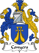 English Coat of Arms for the family Conyers