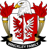 Coat of arms used by the Winckley family in the United States of America