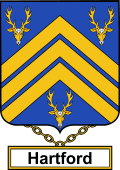 English Coat of Arms Shield Badge for Hartford
