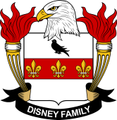 Coat of arms used by the Disney family in the United States of America