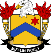 Coat of arms used by the Mifflin family in the United States of America