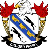 Coat of arms used by the Cruger family in the United States of America