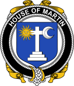 Irish Coat of Arms Badge for the MARTIN family