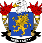 Coat of arms used by the Reed family in the United States of America