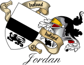 Sept (Clan) Coat of Arms from Ireland for Jordan ( MacSurtain)