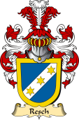 v.23 Coat of Family Arms from Germany for Resch