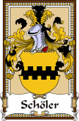 German Coat of Arms Wappen Bookplate  for Schöler